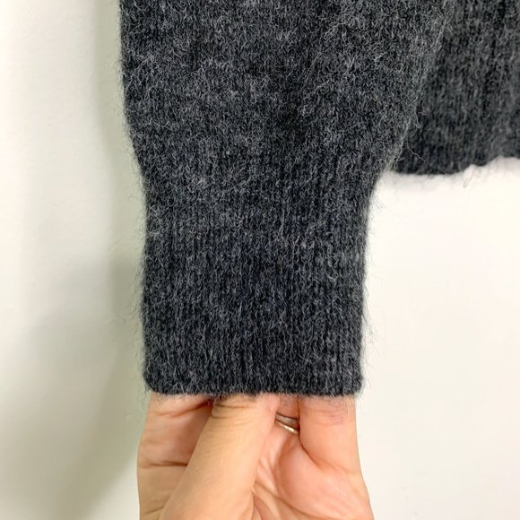 NWT EXPRESS Dark Grey Mock Neck Tunic Sweater Sz XS - Picture 5 of 13